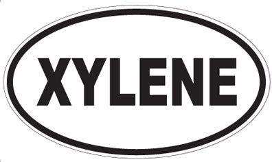 XYLENE - Oval Sticker