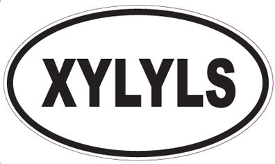 XYLYLS - Oval Sticker