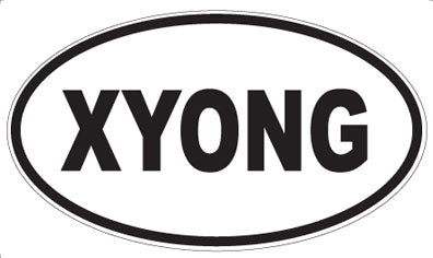 XYONG - Oval Sticker