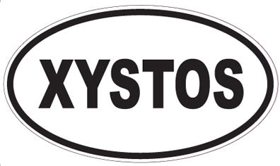 XYSTOS - Oval Sticker