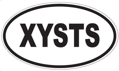 XYSTS - Oval Sticker
