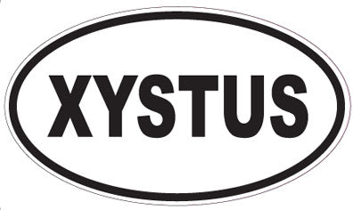 XYSTUS - Oval Sticker