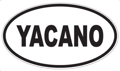 YACANO - Oval Sticker