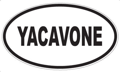 YACAVONE - Oval Sticker