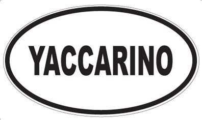 YACCARINO - Oval Sticker