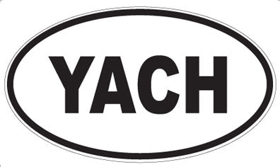 YACH - Oval Sticker