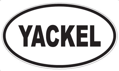 YACKEL - Oval Sticker