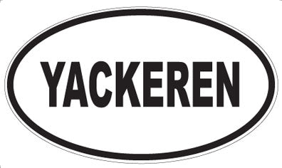 YACKEREN - Oval Sticker