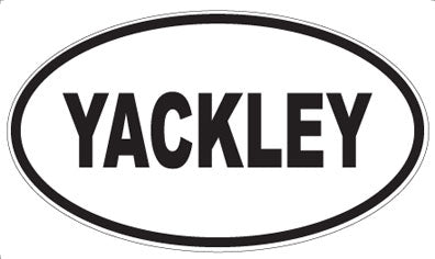 YACKLEY - Oval Sticker