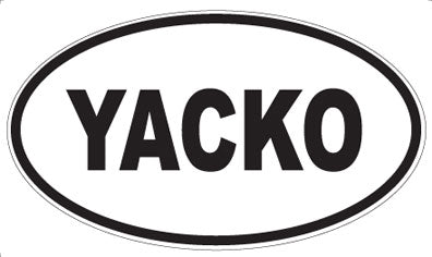 YACKO - Oval Sticker