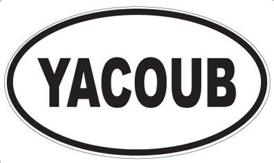 YACOUB - Oval Sticker