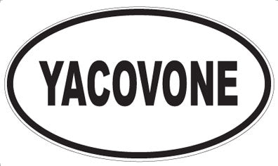 YACOVONE - Oval Sticker
