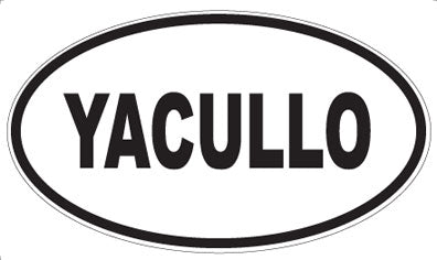YACULLO - Oval Sticker