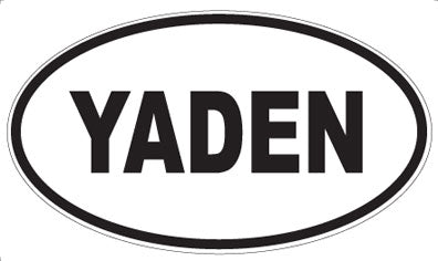 YADEN - Oval Sticker