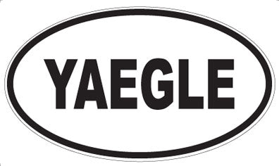 YAEGLE - Oval Sticker