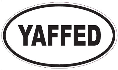 YAFFED - Oval Sticker