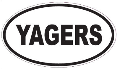 YAGERS - Oval Sticker