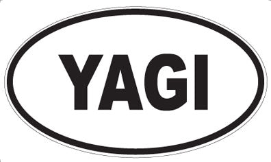 YAGI - Oval Sticker