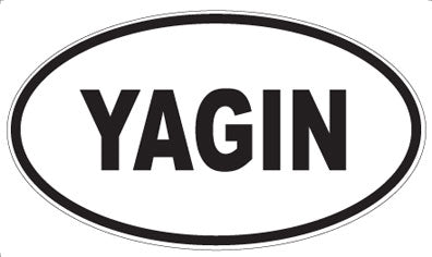 YAGIN - Oval Sticker
