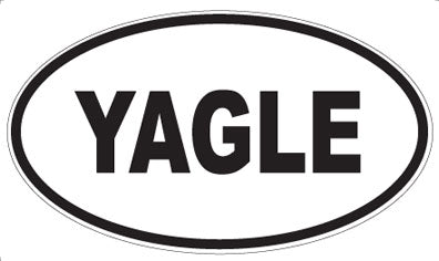 YAGLE - Oval Sticker