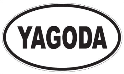 YAGODA - Oval Sticker