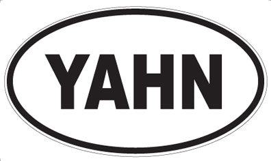 YAHN - Oval Sticker