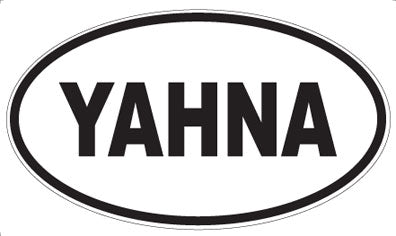 YAHNA - Oval Sticker