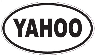 YAHOO - Oval Sticker
