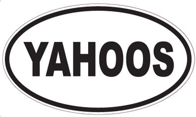 YAHOOS - Oval Sticker