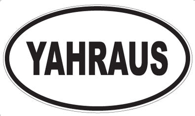 YAHRAUS - Oval Sticker