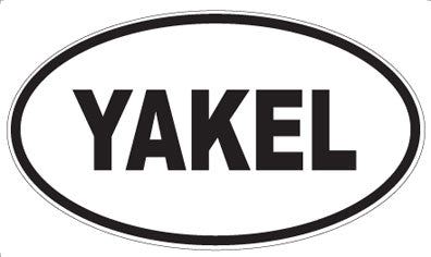 YAKEL - Oval Sticker