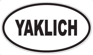 YAKLICH - Oval Magnet