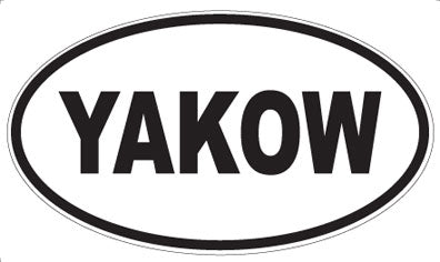 YAKOW - Oval Sticker