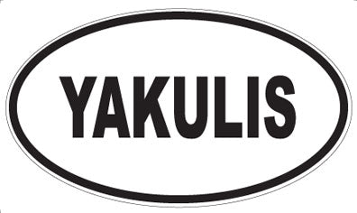 YAKULIS - Oval Sticker