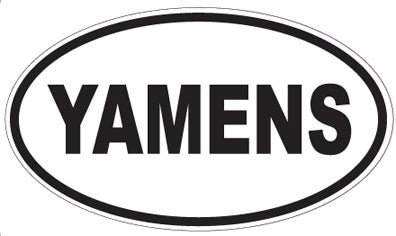 YAMENS - Oval Sticker