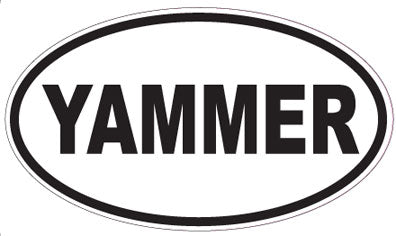YAMMER - Oval Sticker