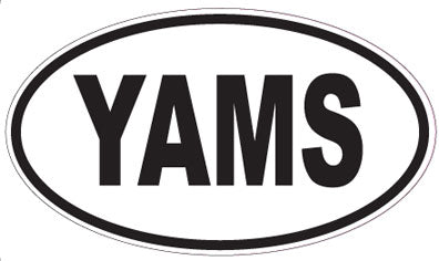 YAMS - Oval Sticker