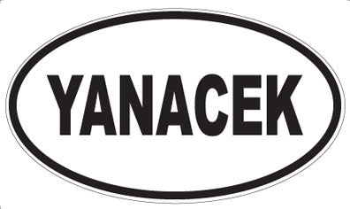 YANACEK - Oval Sticker