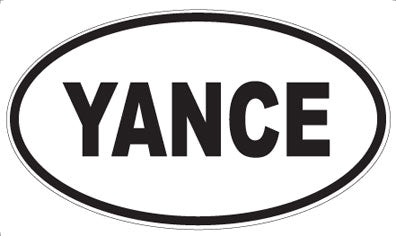 YANCE - Oval Sticker