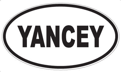 YANCEY - Oval Magnet
