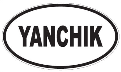 YANCHIK - Oval Magnet