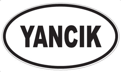 YANCIK - Oval Sticker