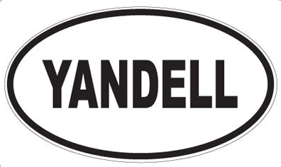 YANDELL - Oval Sticker