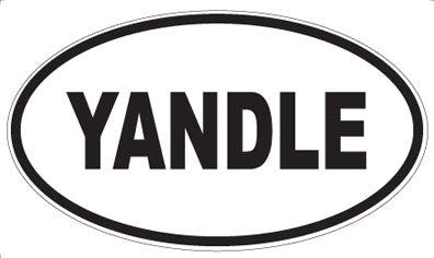 YANDLE - Oval Sticker