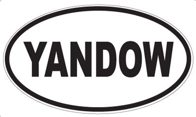 YANDOW - Oval Sticker