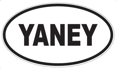 YANEY - Oval Sticker