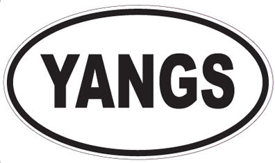YANGS - Oval Sticker