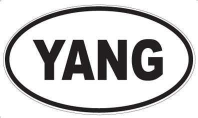 YANG - Oval Magnet