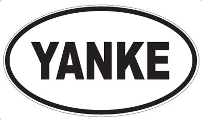 YANKE - Oval Sticker