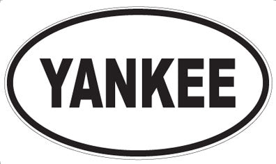 YANKEE - Oval Magnet
